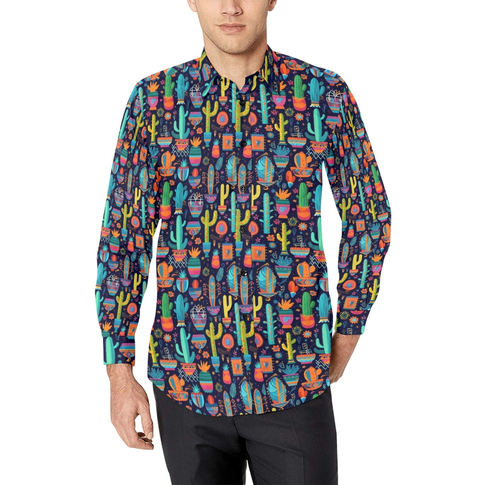 Baha Ranch Crazy Cactus Lady Unisex Western Button Up Shirt by Baha Ranch Western Wear - product image 6