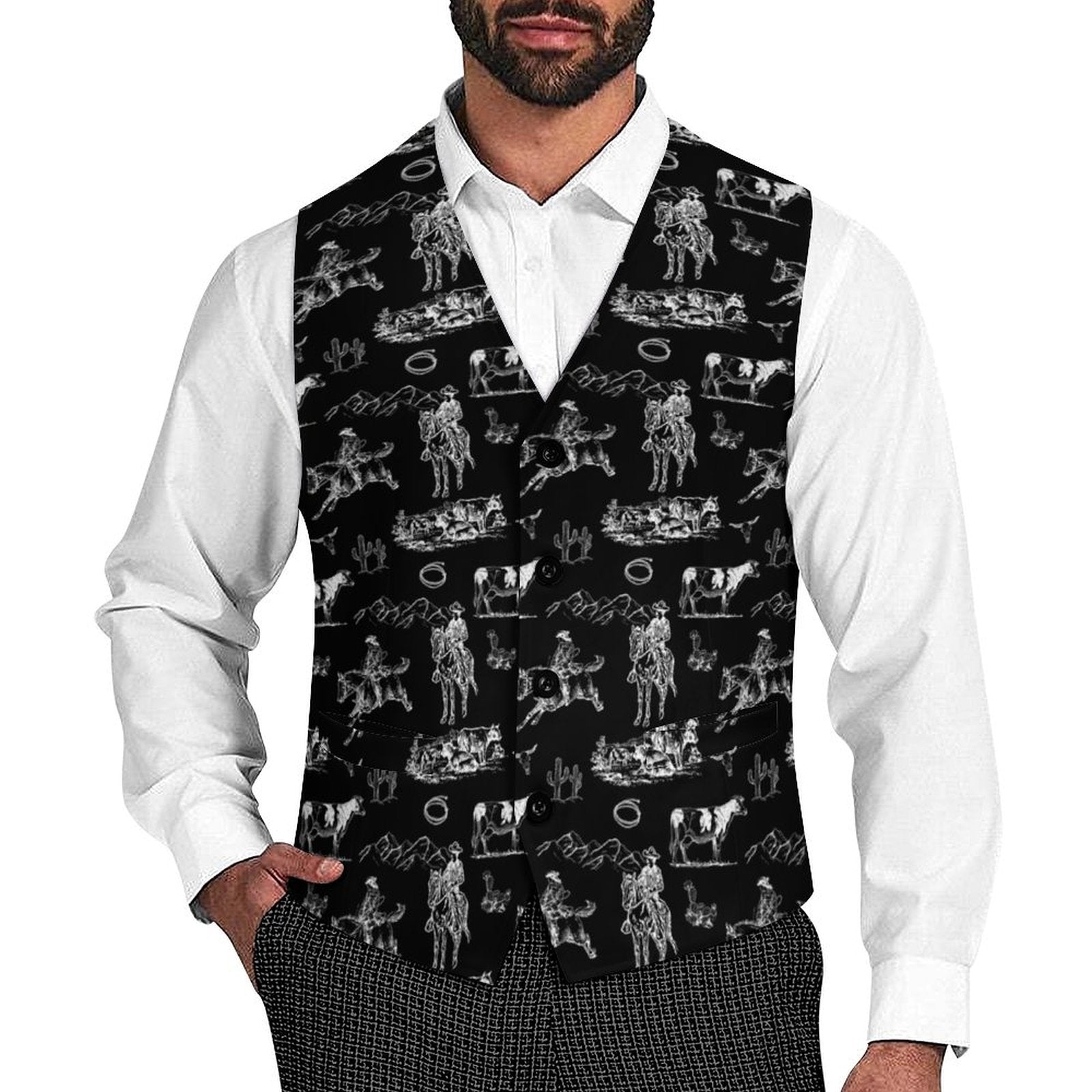 Baha Ranch Ranch Life Men's Western Vest by Baha Ranch Western Wear