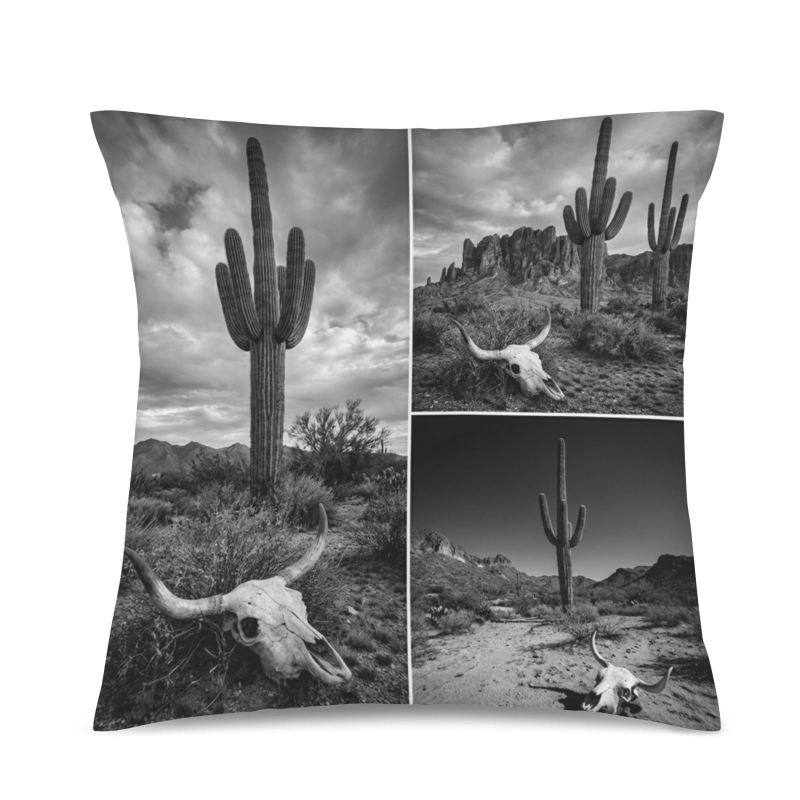 Baha Ranch Black White Desert Velvety Soft Pillow Case Made in America by Baha Ranch Western Wear - product image 3