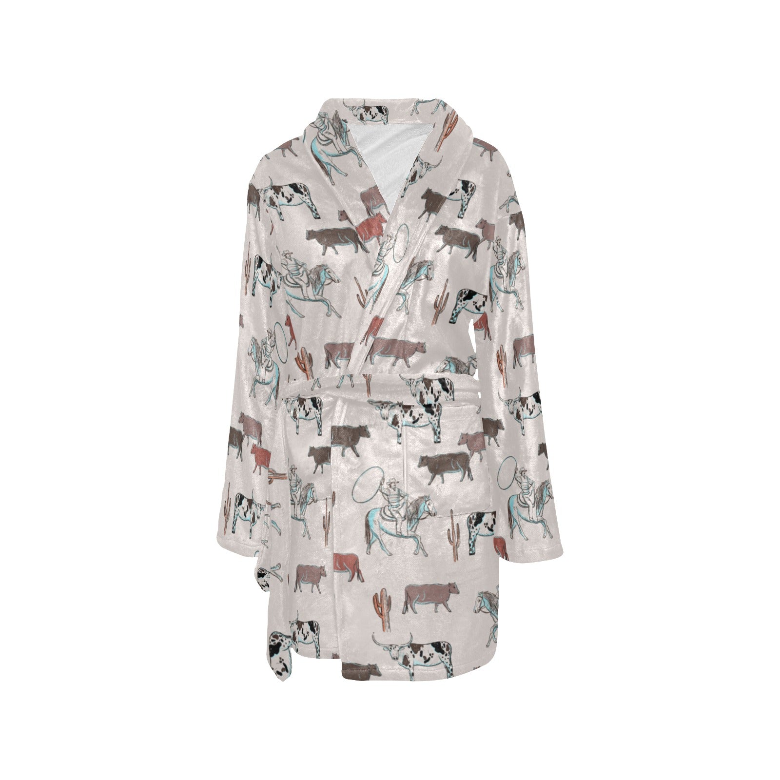 Baha Ranch Cattle Drive Women's Western Bath Robe by Baha Ranch Western Wear - product image 3