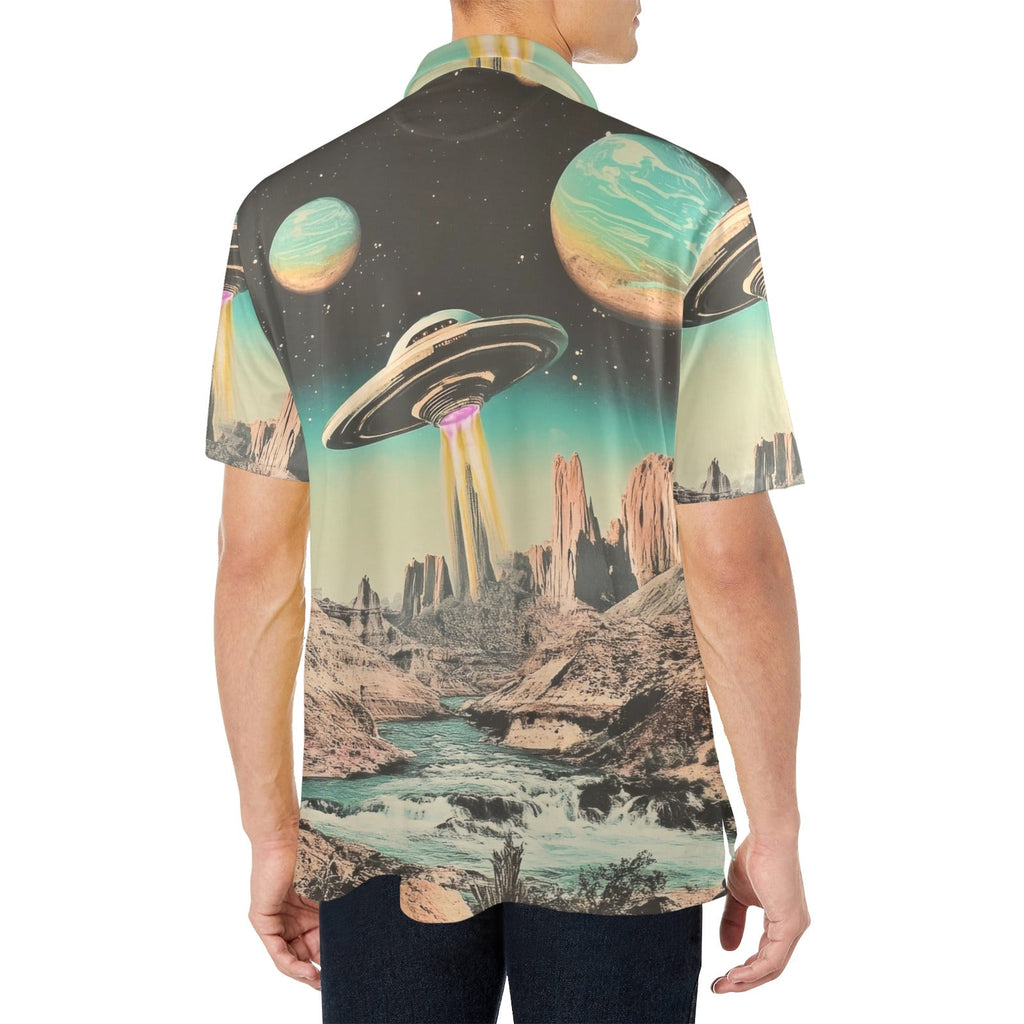 Baha Ranch Retro Pop Western Space Cowboy Polo Shirt by Baha Ranch Western Wear - product image 3