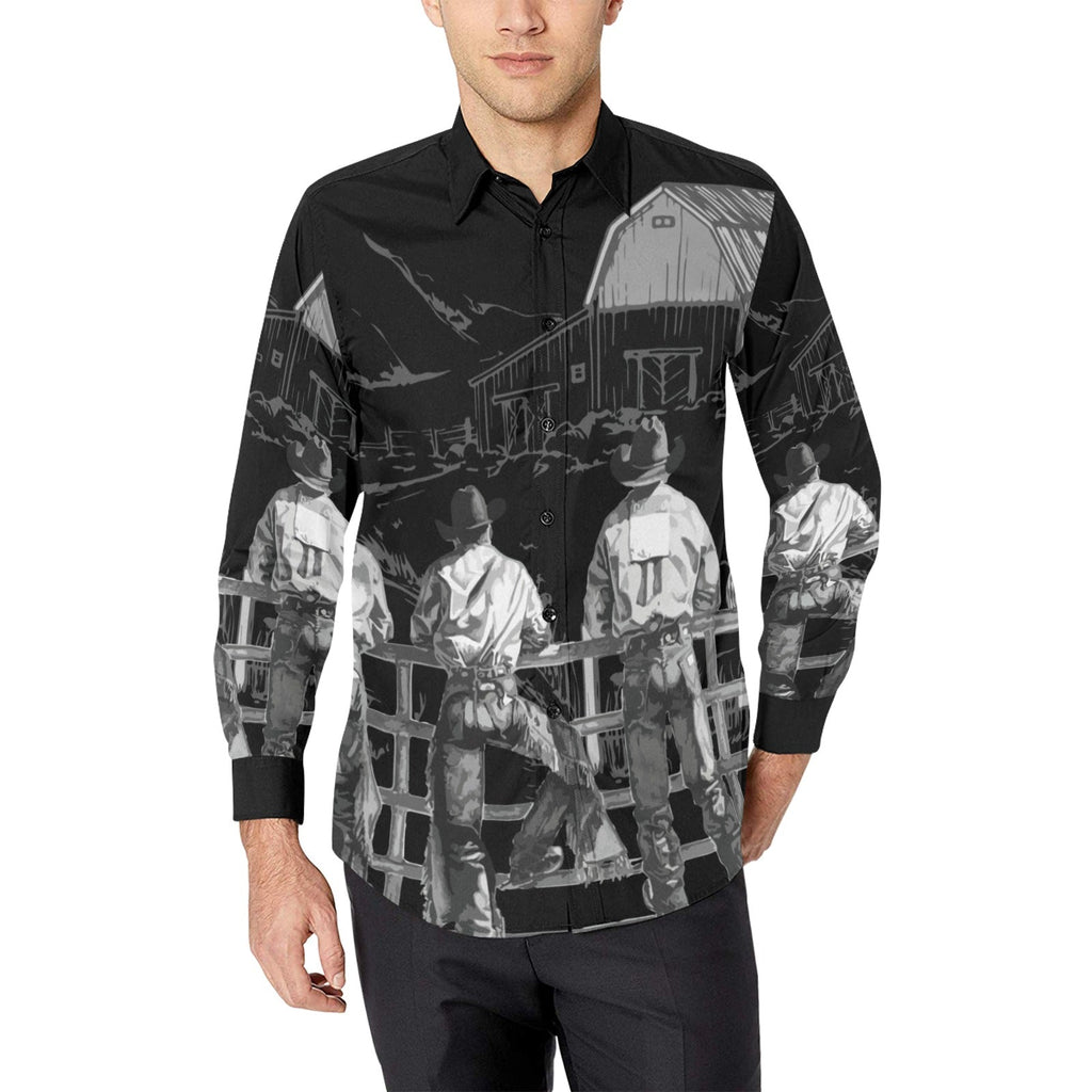 Baha Ranch Sepia Cowboy Ranch Long Sleeve Button Up Arena Shirt by Baha Ranch Western Wear - product image 9