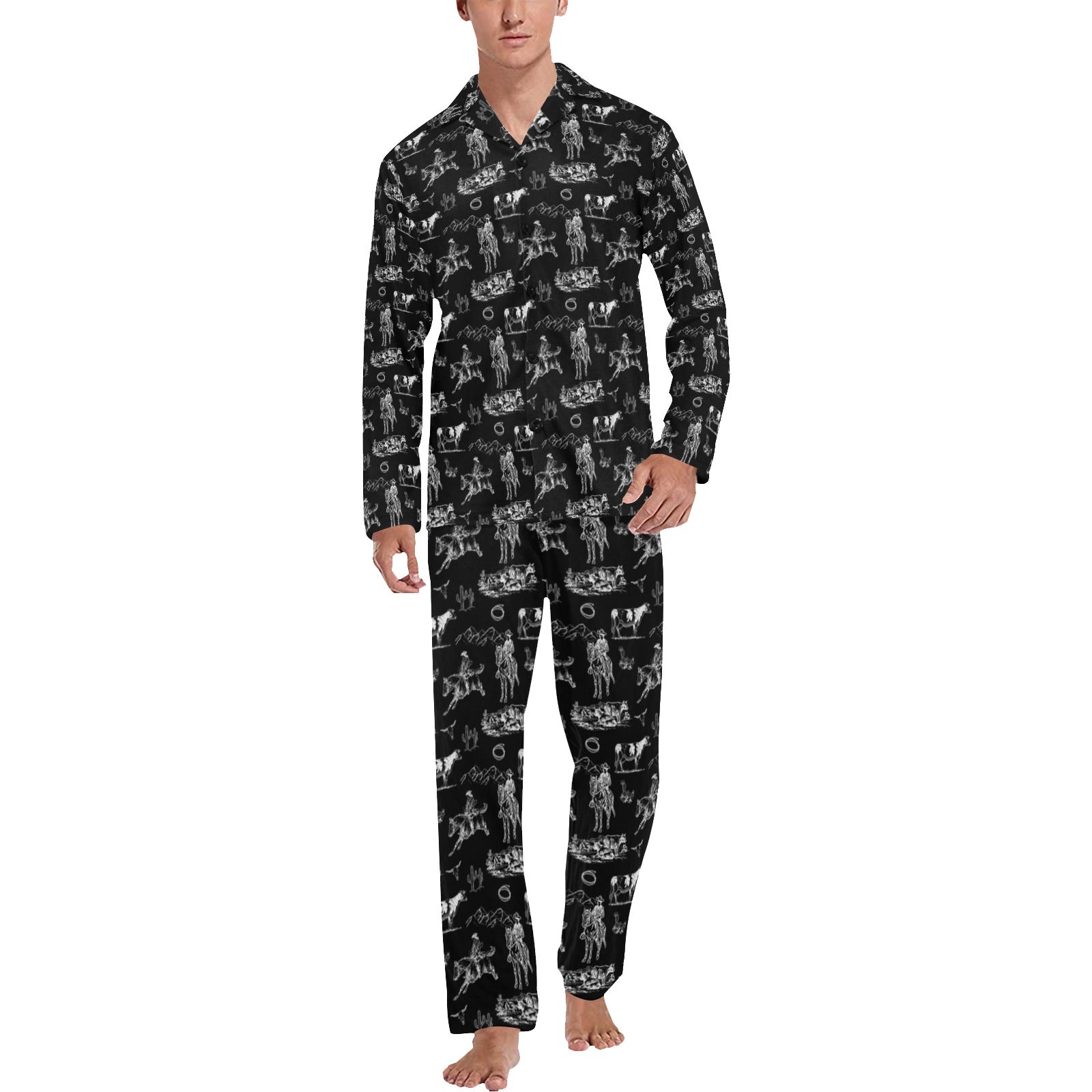 Baha Ranch Ranch Life Men's Western Pajama Set by Baha Ranch Western Wear
