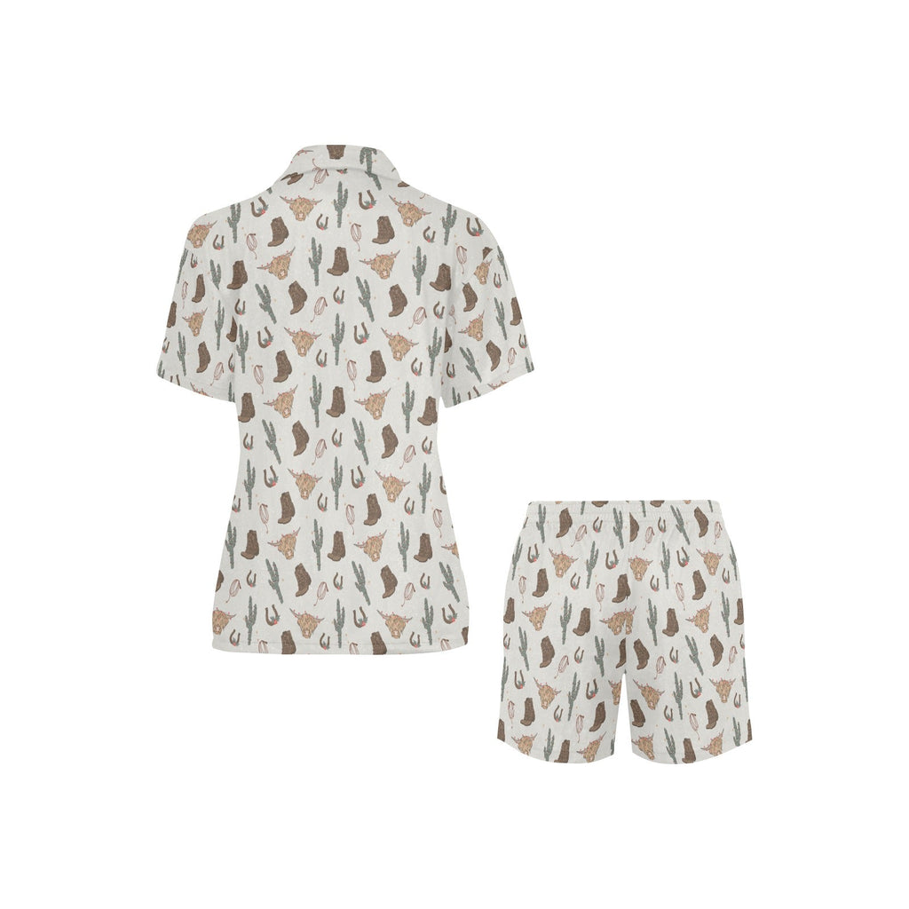 Baha Ranch Howdy Highland Cow Women's Western Pajama Set by Baha Ranch Western Wear - product image 3