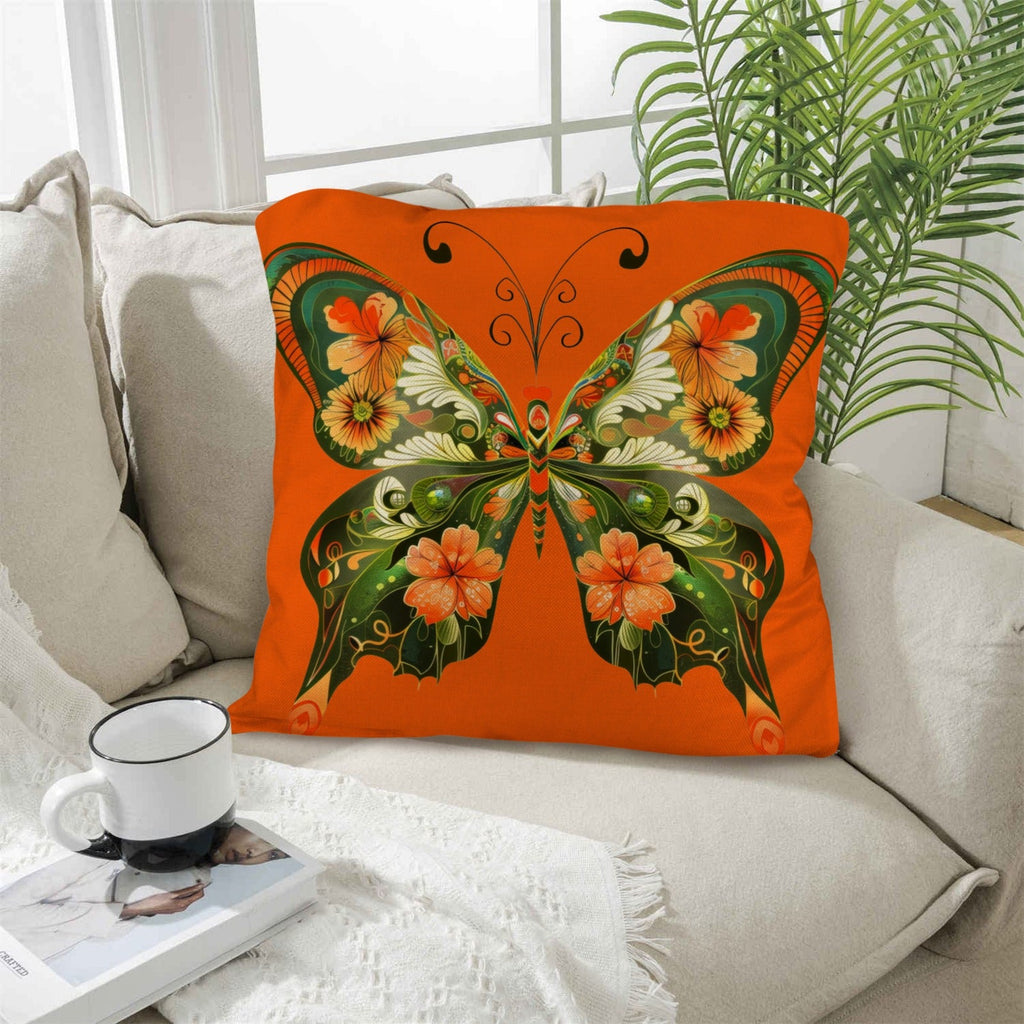 Baha Ranch Retro Floral Butterfly Pillow Case Made in America by Baha Ranch Western Wear
