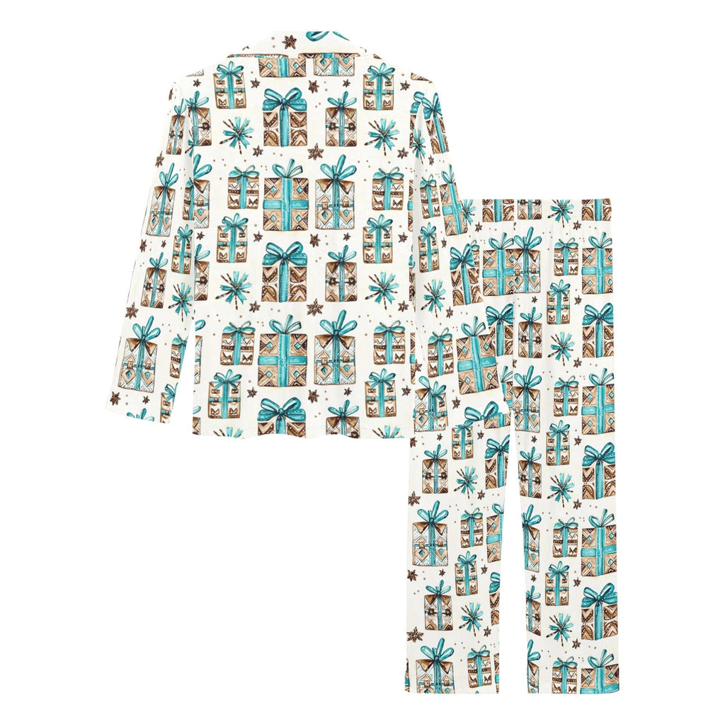 Baha Ranch Turquoise Christmas Presents Women's Western Pajamas by Baha Ranch Western Wear - product image 4