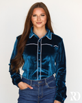 Deep Sea Velvet Performance Rodeo Shirt