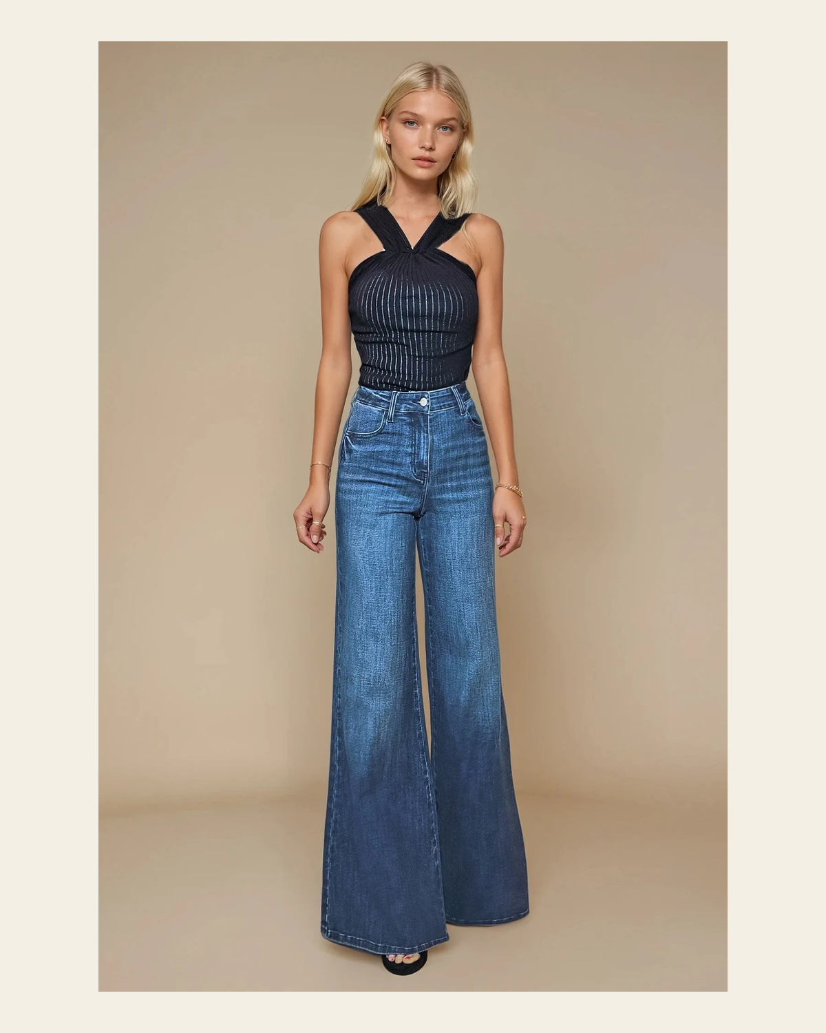 Delaney Denim | Jeans on a warm cream background