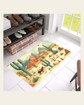 Desert Oasis Floor Mat 30" x 18" Made in America on a warm cream background