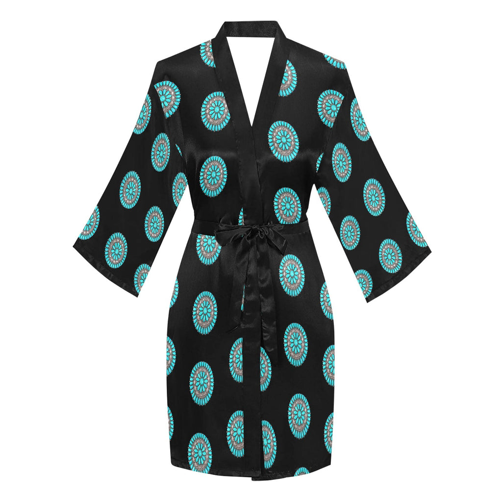 Baha Ranch Turquoise Concho Women's Lounge Kimono Robe by Baha Ranch Western Wear - product image 3