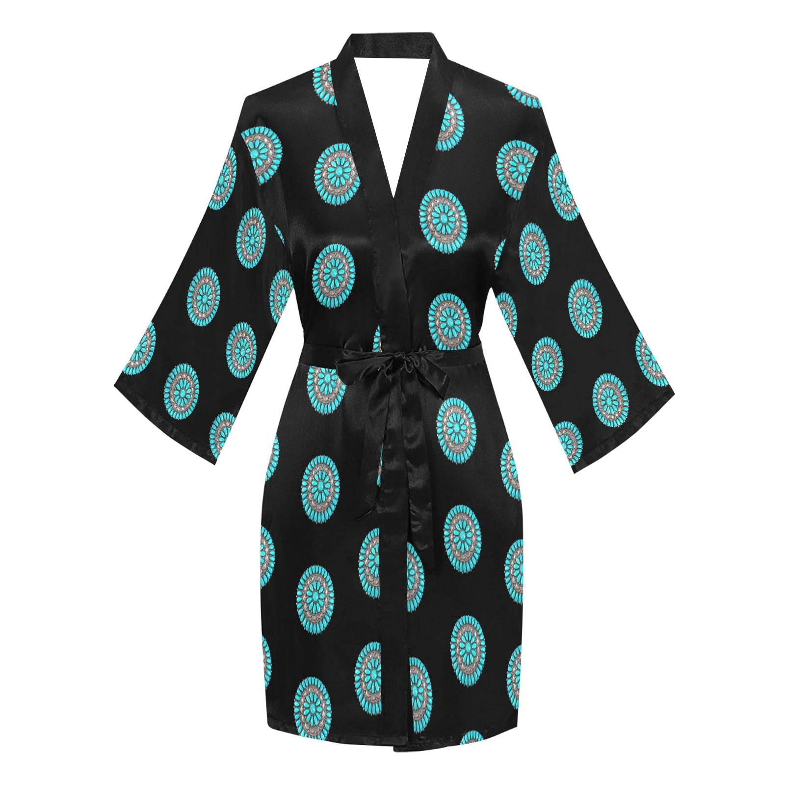 Baha Ranch Turquoise Concho Women's Lounge Kimono Robe by Baha Ranch Western Wear - product image 3