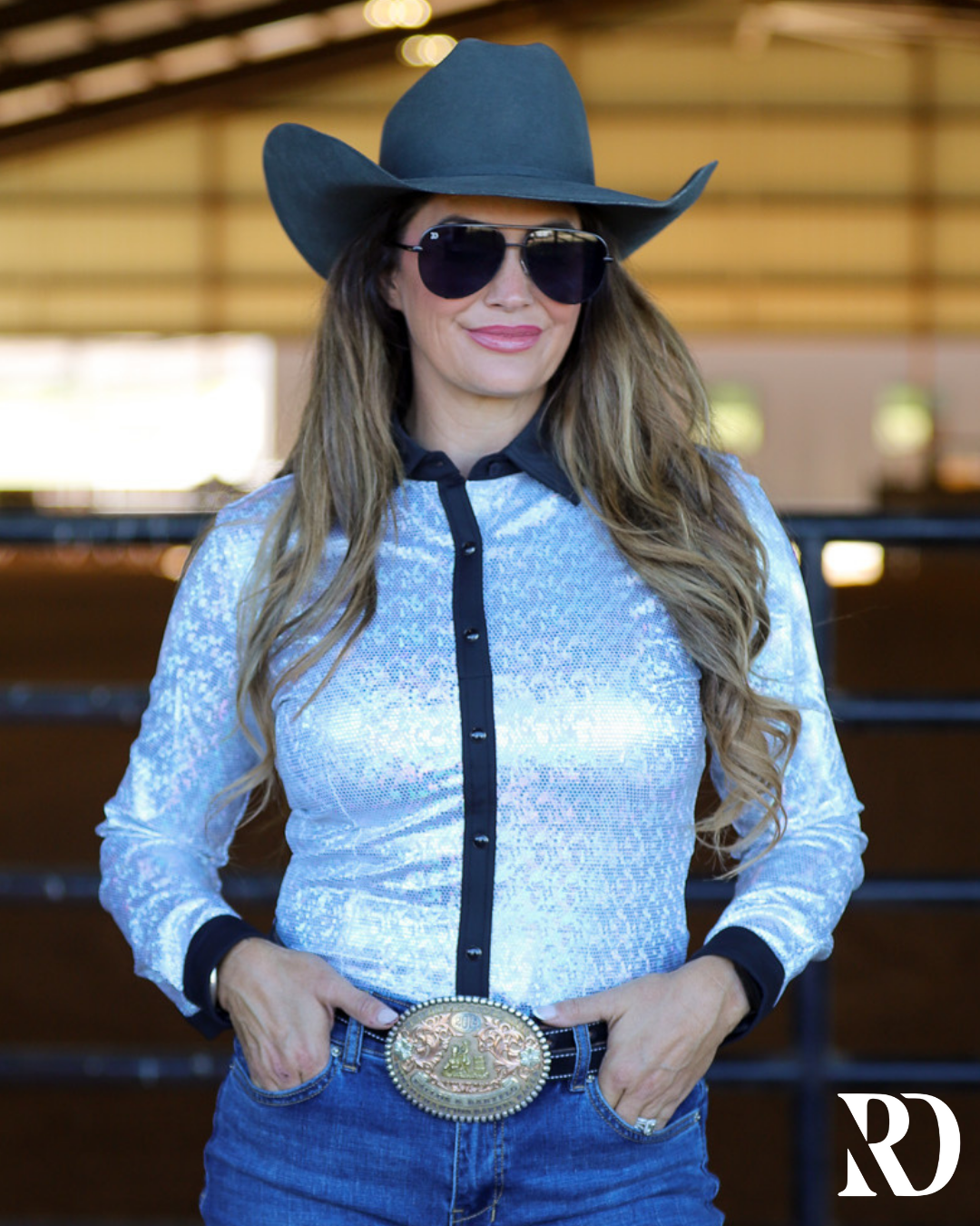 Disco Tuxedo Performance Rodeo Shirt