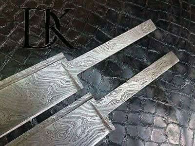 Ironclad Seax Blade Set 9" Handmade Damascus Steel Blade Blanks for Knife Making