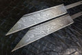 Ironclad Seax Blade Set 9" Handmade Damascus Steel Blade Blanks for Knife Making