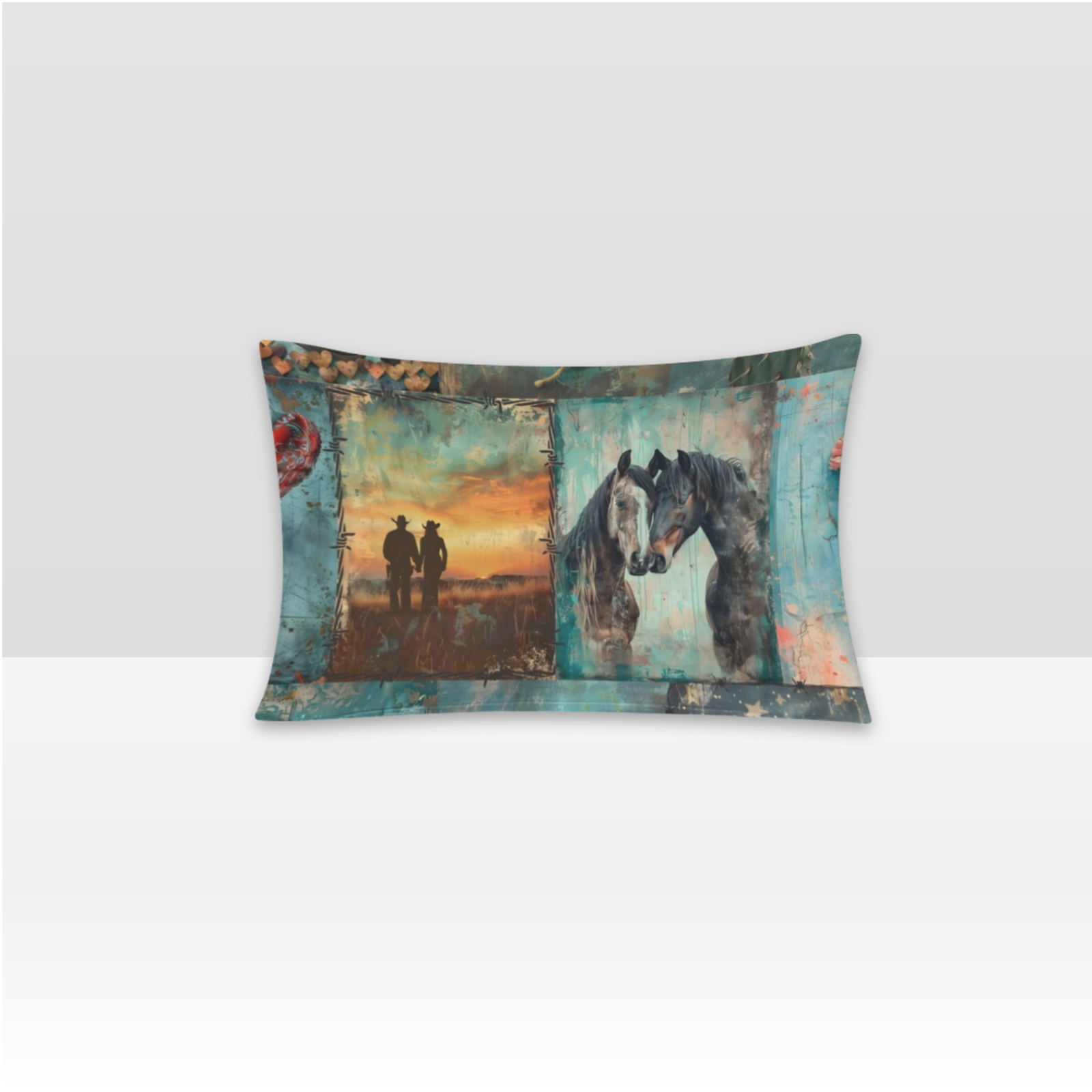 Baha Ranch Turquoise Dreams Pillow Case Made in America by Baha Ranch Western Wear - product image 2