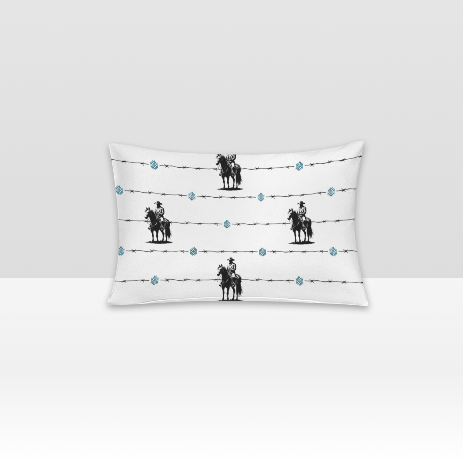 Baha Ranch Saddle Up Pillow Case White Made in America by Baha Ranch Western Wear - product image 2