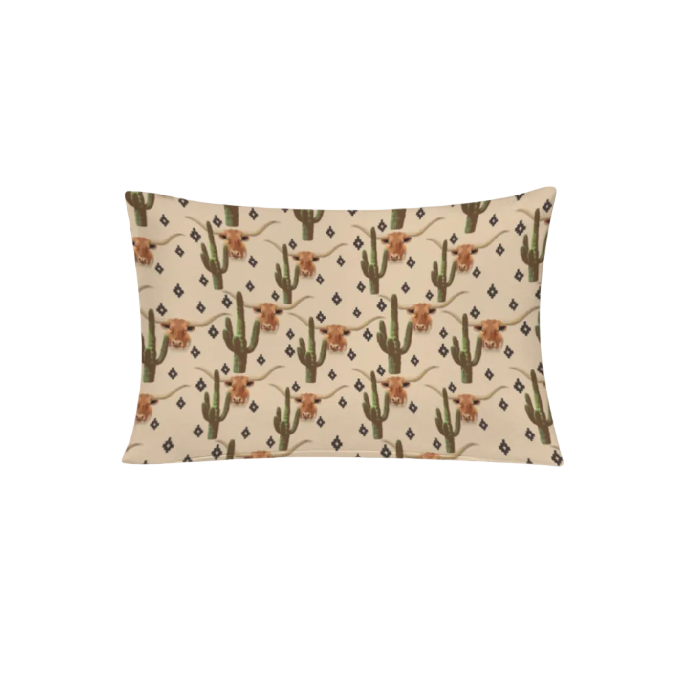 Baha Ranch Cactus Longhorn Pillow Case Made in America by Baha Ranch Western Wear - product image 2