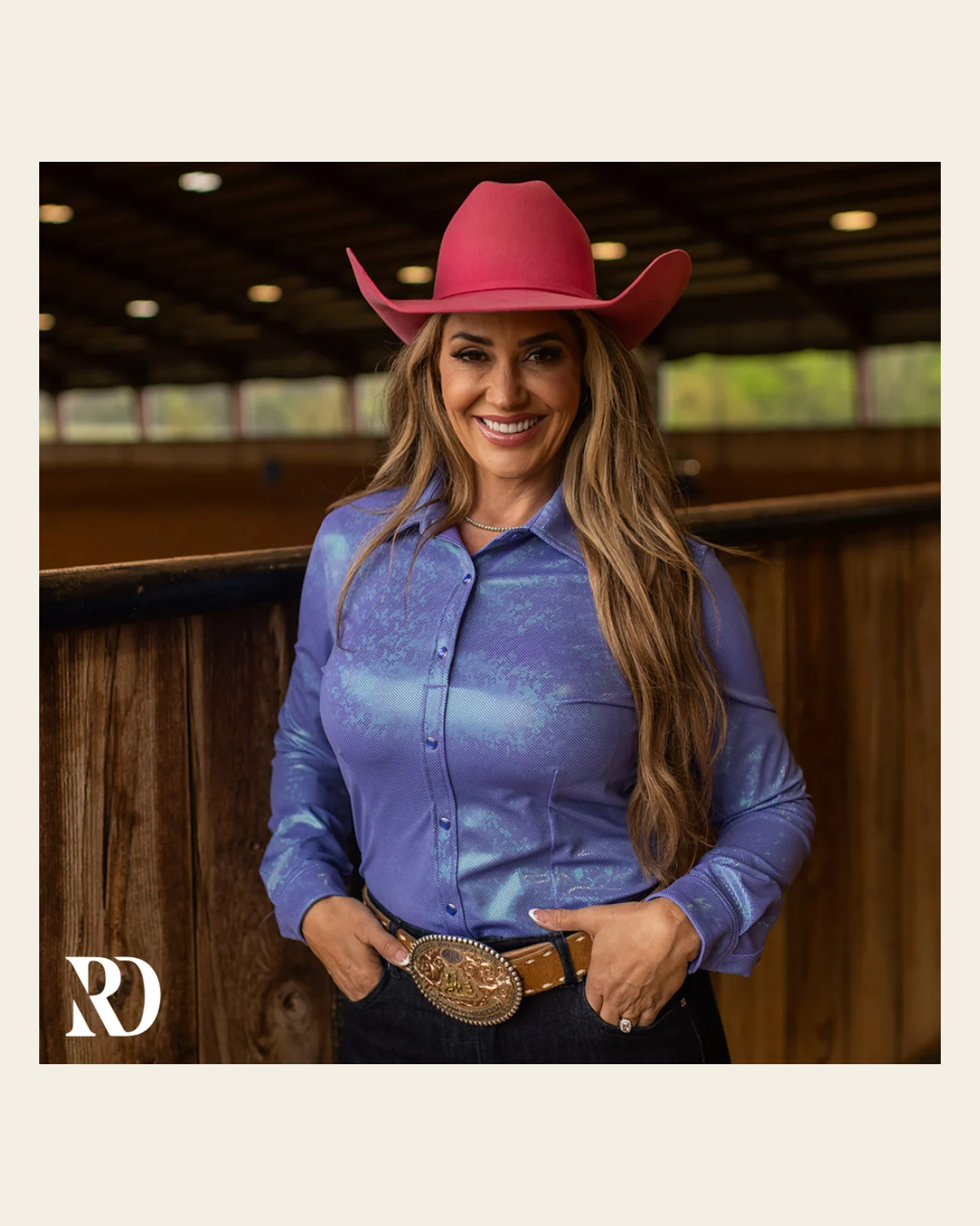 Dragon Sparkle Performance Rodeo Shirt on a warm cream background