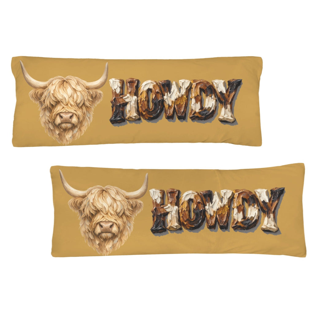 Baha Ranch Howdy Highland Western Body Pillow Made in America by Baha Ranch Western Wear - product image 4
