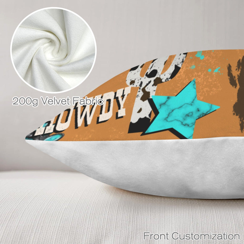 Baha Ranch Howdy Velvety Soft Throw Pillow Case Made in America by Baha Ranch Western Wear - product image 4