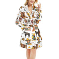 Baha Ranch Vintage Cowboy Collage Western Women's Robe by Baha Ranch Western Wear