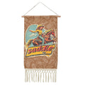 Baha Ranch Saddle Up Western Wall Decor Linen Hanging Poster with Fringe Made in America by Baha Ranch Western Wear
