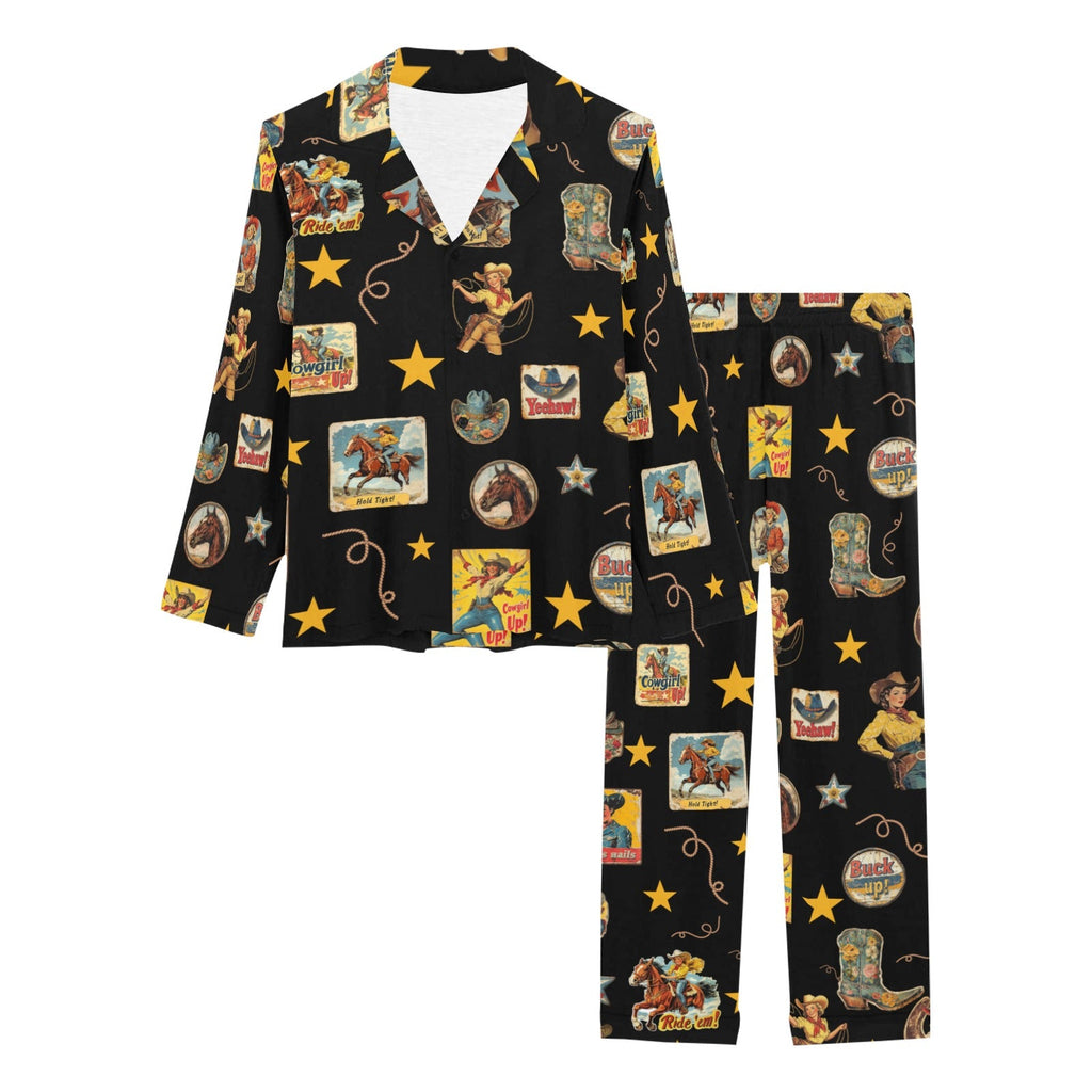 Baha Ranch Vintage Cowgirl Collage Western Pajama Set by Baha Ranch Western Wear - product image 3
