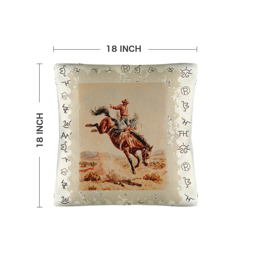 Baha Ranch Vintage Rodeo Stamp Throw Pillow Made in America by Baha Ranch Western Wear - product image 3
