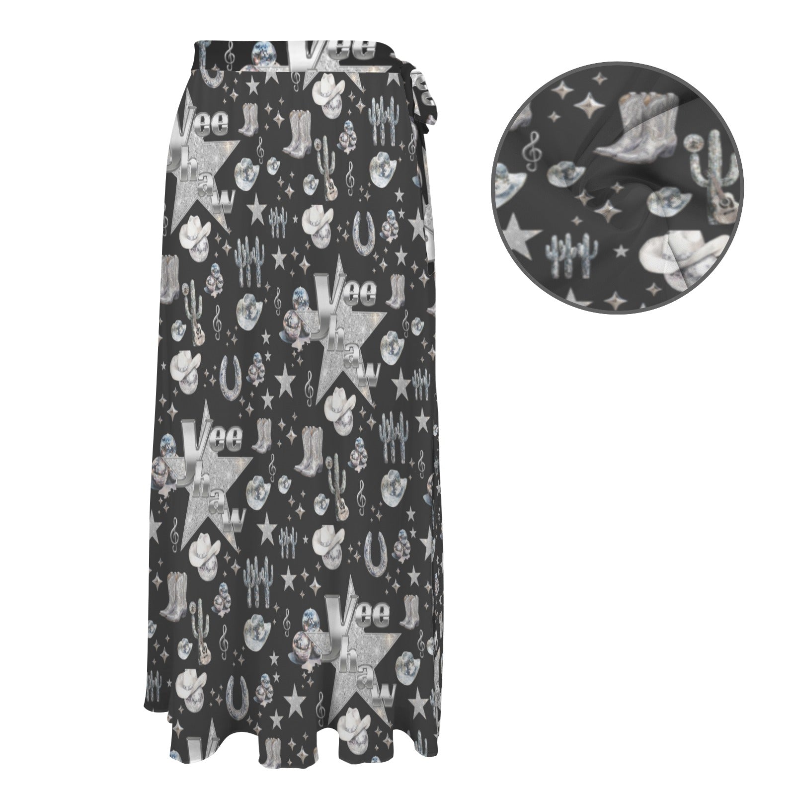 Baha Ranch Rhinestone Cowgirl Beach Swim Skirt Coverup by Baha Ranch Western Wear - product image 5