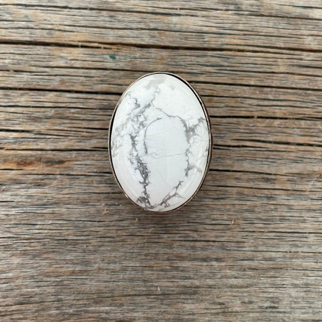 White Cabochon Western Concho 1" CABWT
