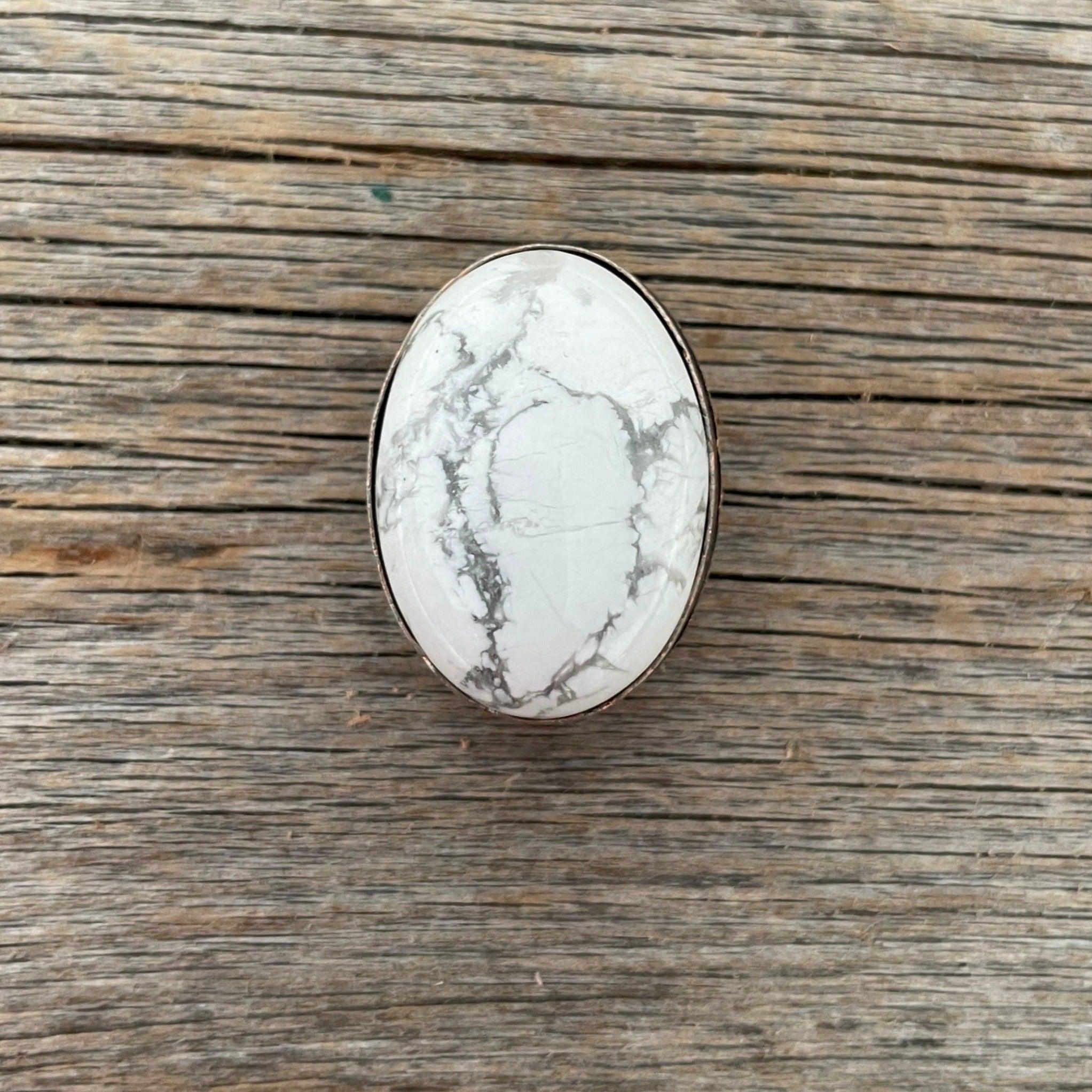 White Cabochon Western Concho 1" CABWT