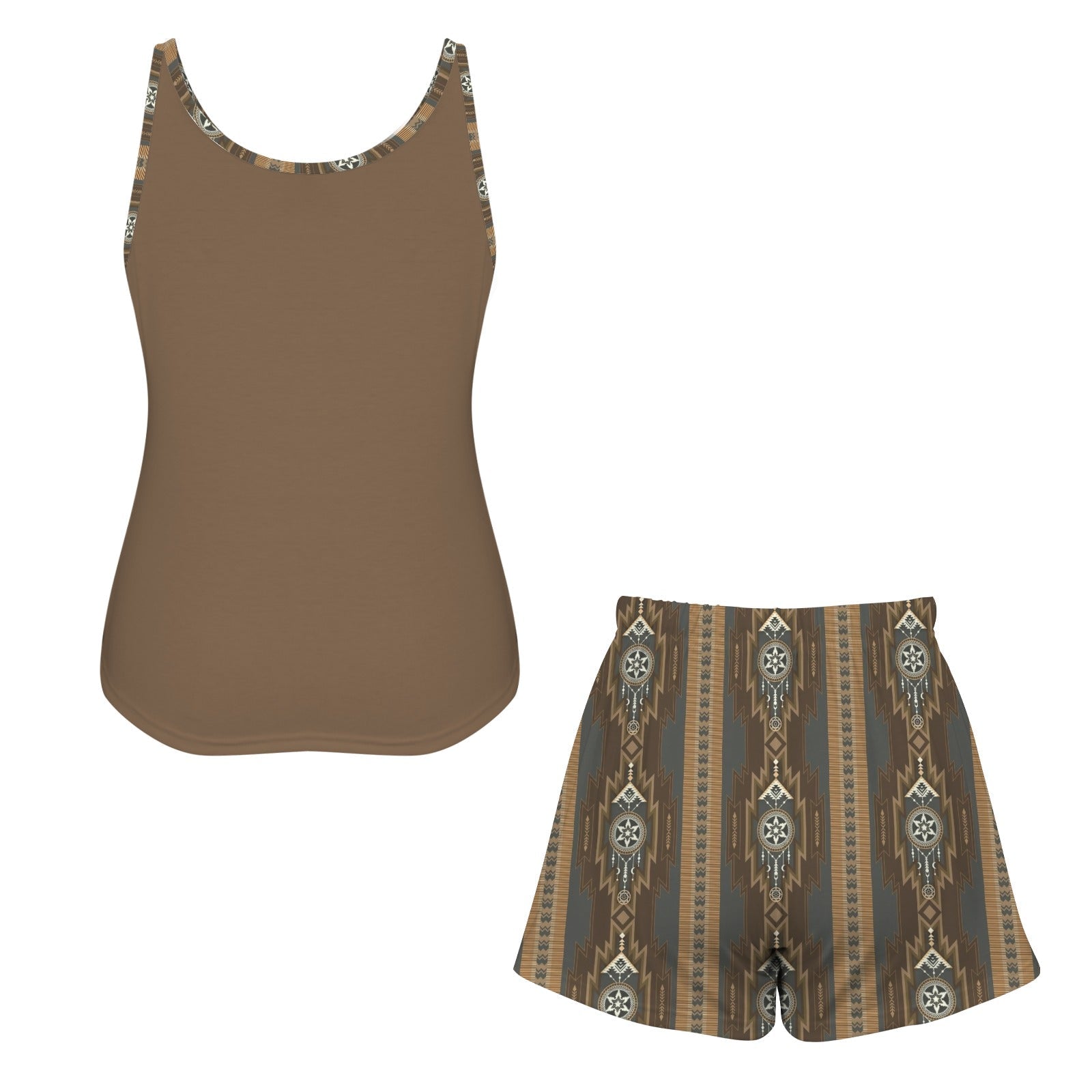 Baha Ranch Running Wild Pajama Lounge Tank Shorts Set Made in America by Baha Ranch Western Wear - product image 5