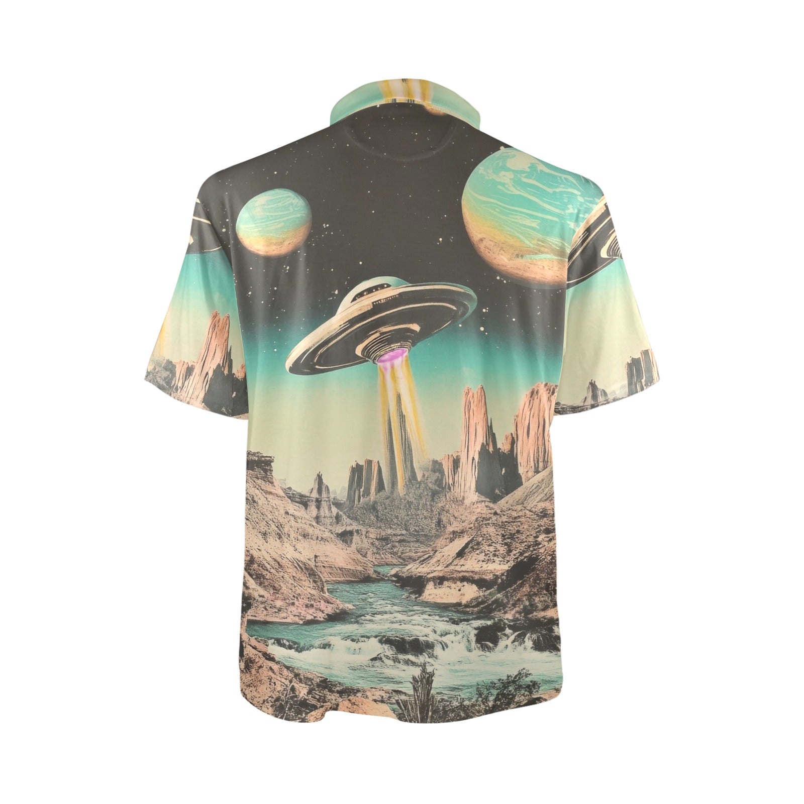 Baha Ranch Retro Pop Western Space Cowboy Polo Shirt by Baha Ranch Western Wear - product image 5