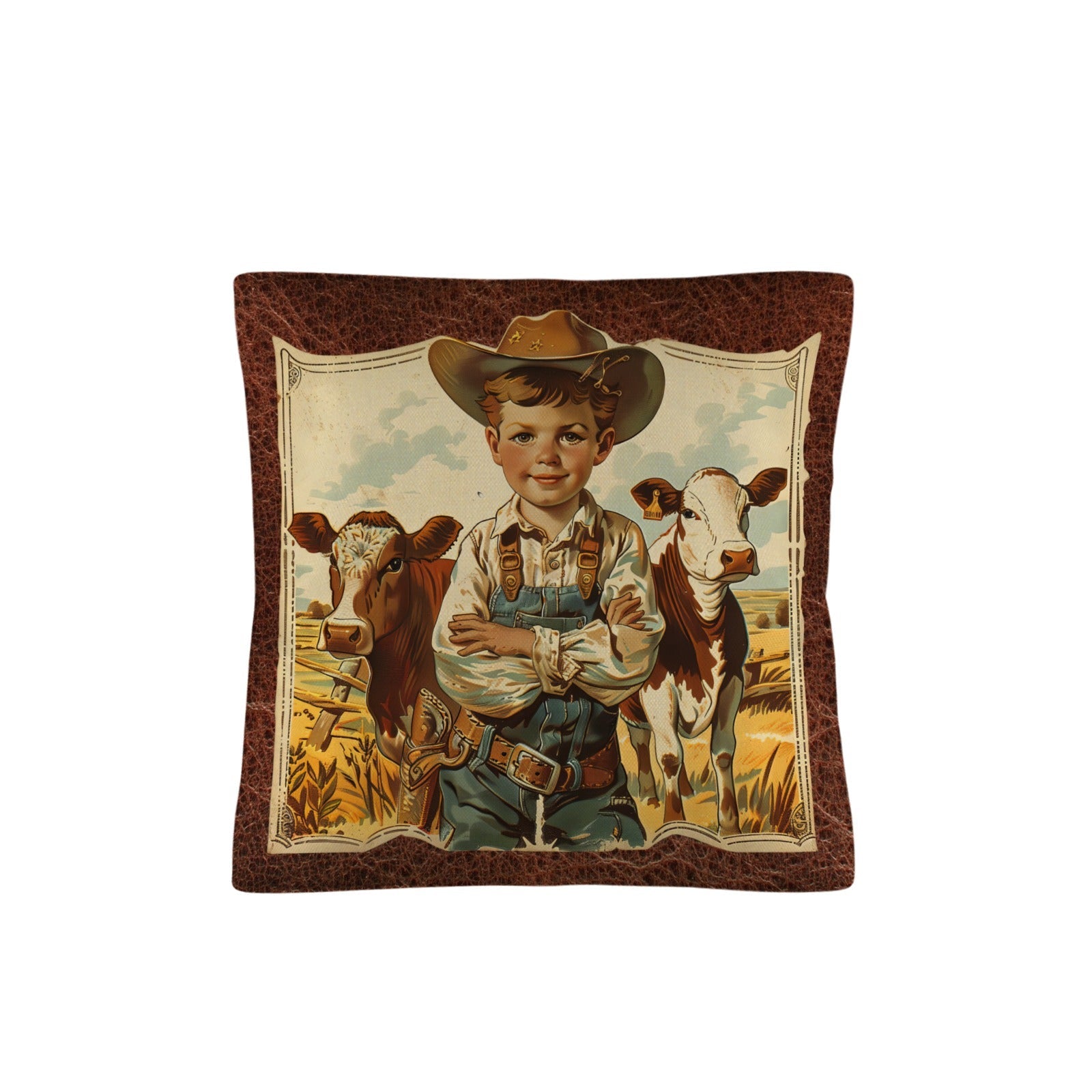 Baha Ranch Vintage Cowboy Pillow Case Made in America by Baha Ranch Western Wear - product image 4