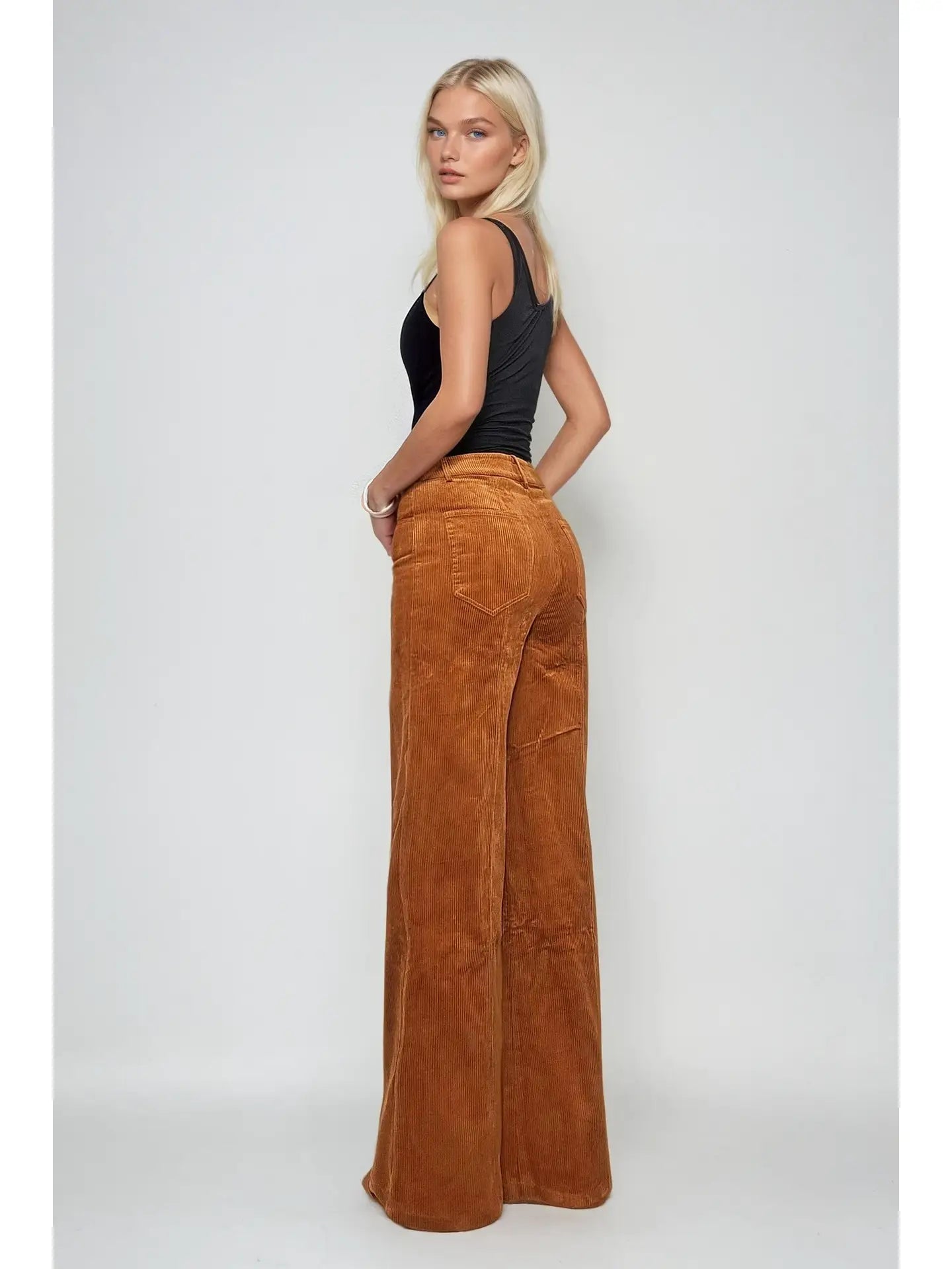 Meadow Wide Leg Palazzo Corduroy | Pants — view 2