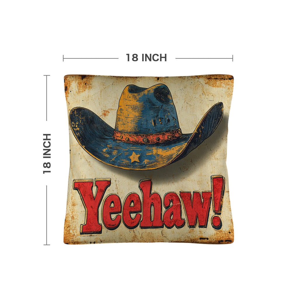 Baha Ranch Vintage Western Yeehaw Throw Pillow Case 18 x 18 Made in America by Baha Ranch Western Wear - product image 3