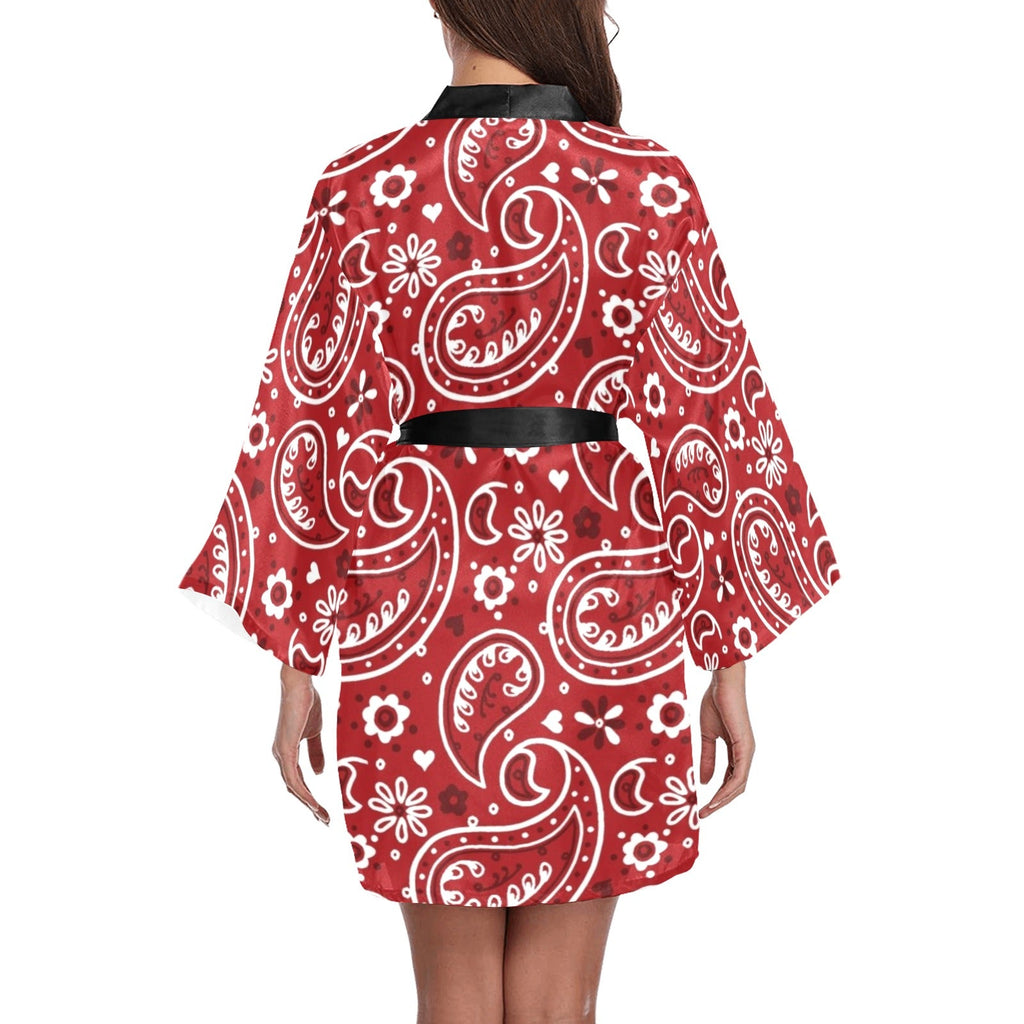 Baha Ranch Red Bandana Women's Lounge Kimono Robe by Baha Ranch Western Wear - product image 2