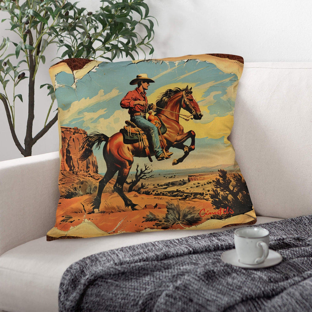 Baha Ranch Vintage Cowboy Pillow Case Made in America by Baha Ranch Western Wear - product image 2