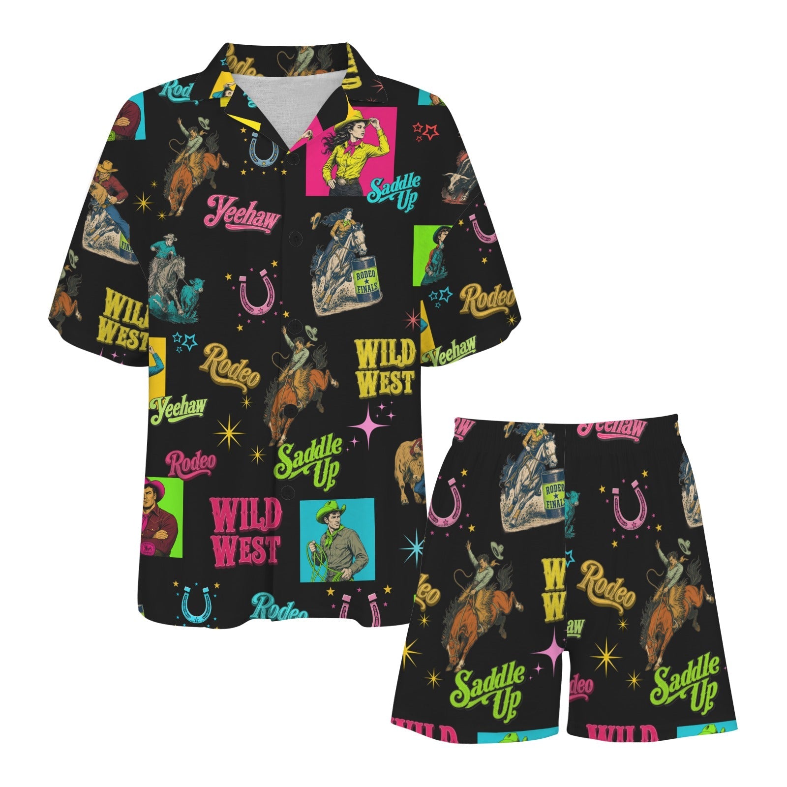 Baha Ranch The Last Roundup Short Pajama Set Made in America by Baha Ranch Western Wear - product image 5