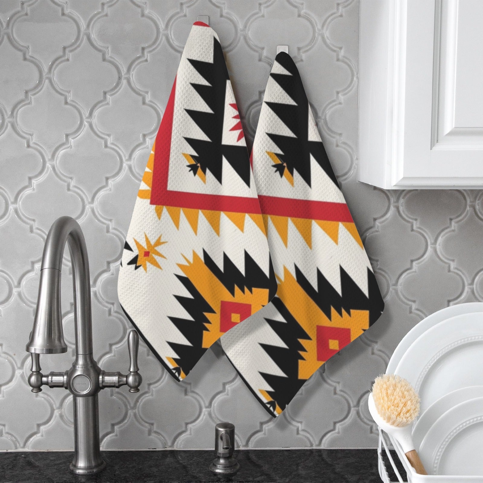 Baha Ranch Southwestern Aztec Set of 2 Kitchen Dish Towels Made in America by Baha Ranch Western Wear - product image 2