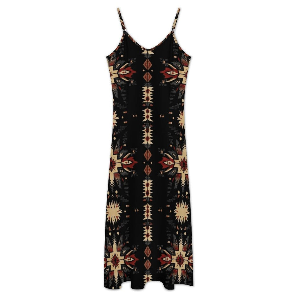 Baha Ranch Black and Tan Southwestern Aztec Western Maxi Dress by Baha Ranch Western Wear - product image 4