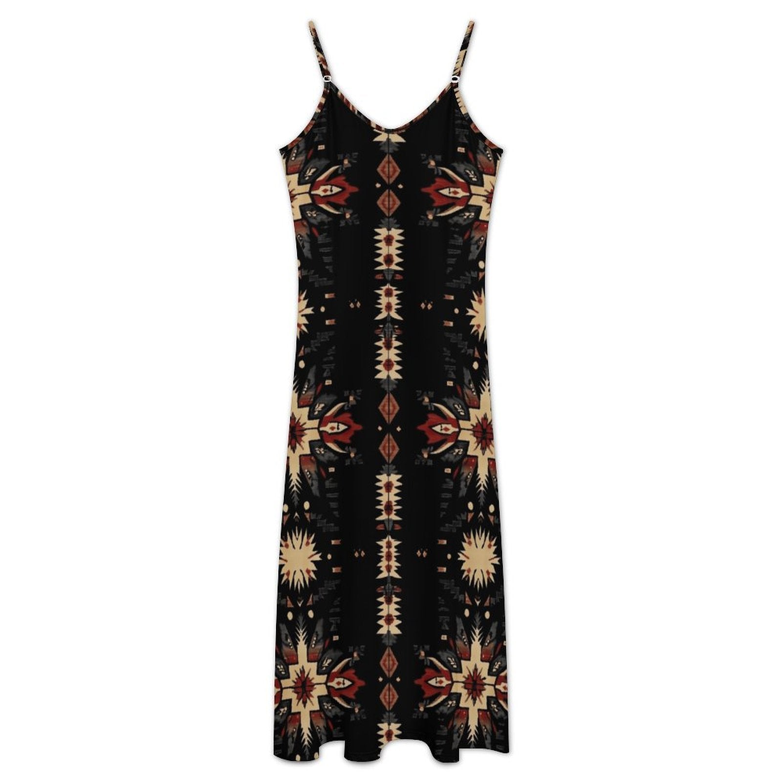 Baha Ranch Black and Tan Southwestern Aztec Western Maxi Dress by Baha Ranch Western Wear - product image 4