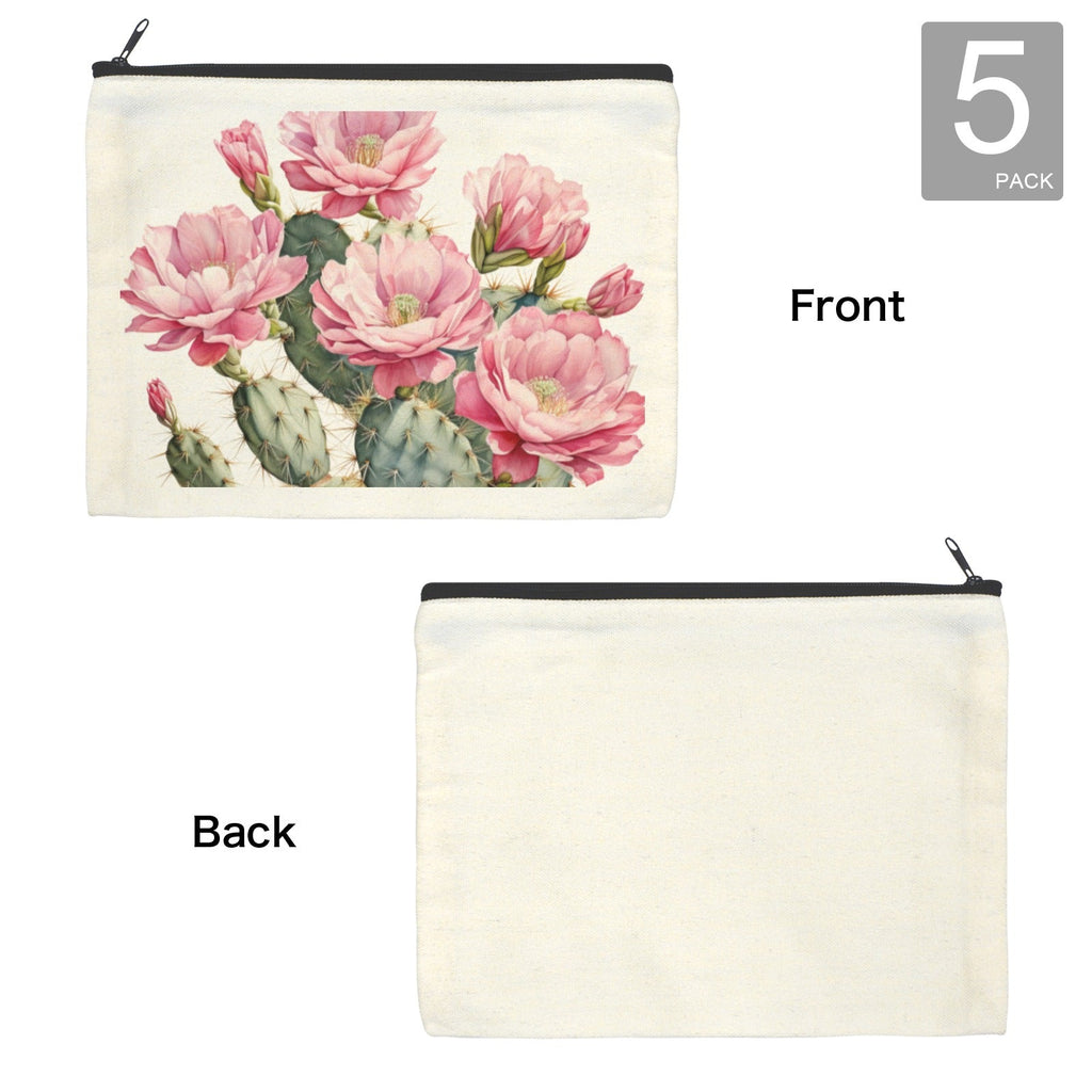 Baha Ranch Cactus Flower Cosmetic Bag Pack of 5 Made in America by Baha Ranch Western Wear - product image 4