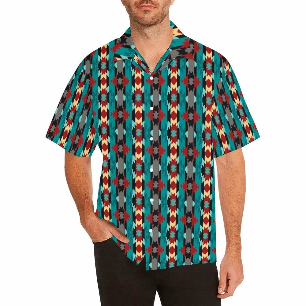 Baha Ranch Jade Aztec Men's Western Camp Shirt by Baha Ranch Western Wear - product image 2