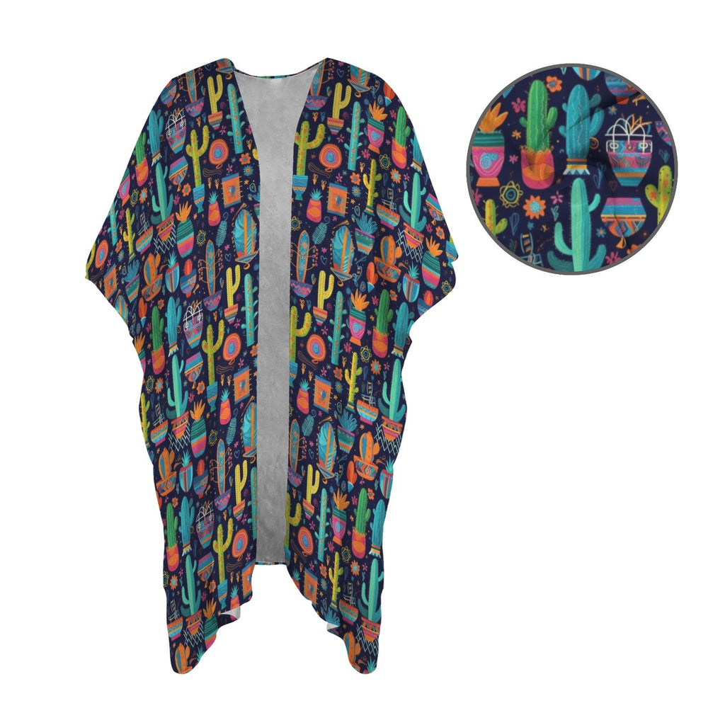 Baha Ranch Crazy Cactus Lady Duster Kimono Coverup by Baha Ranch Western Wear - product image 4