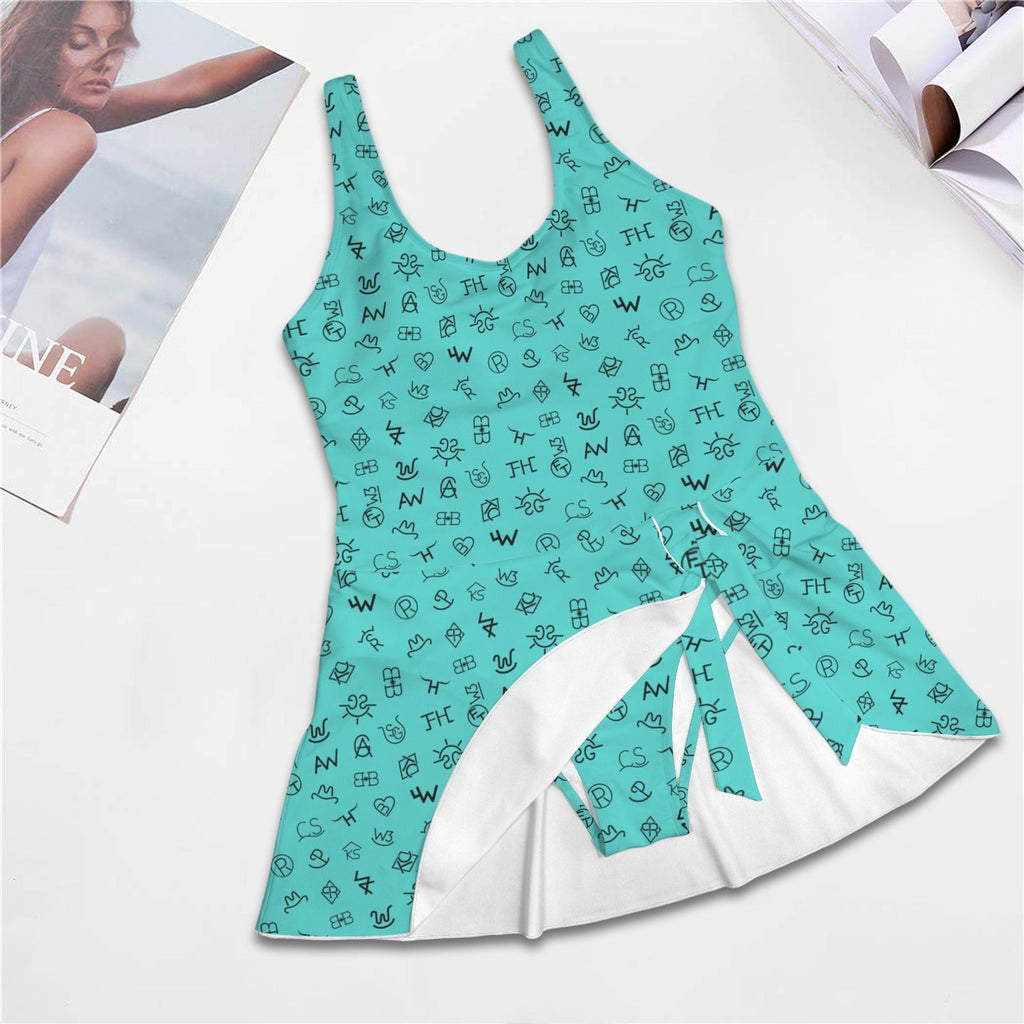 Baha Ranch Cattle Brands Skirted Swimsuit by Baha Ranch Western Wear - product image 5