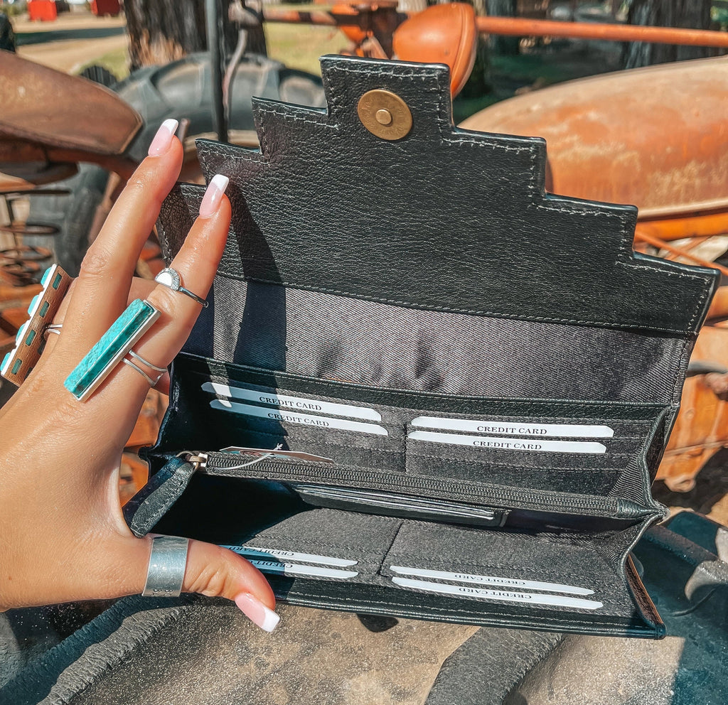 The Darlene Cowhide Leather Tooled | Wallet — view 3