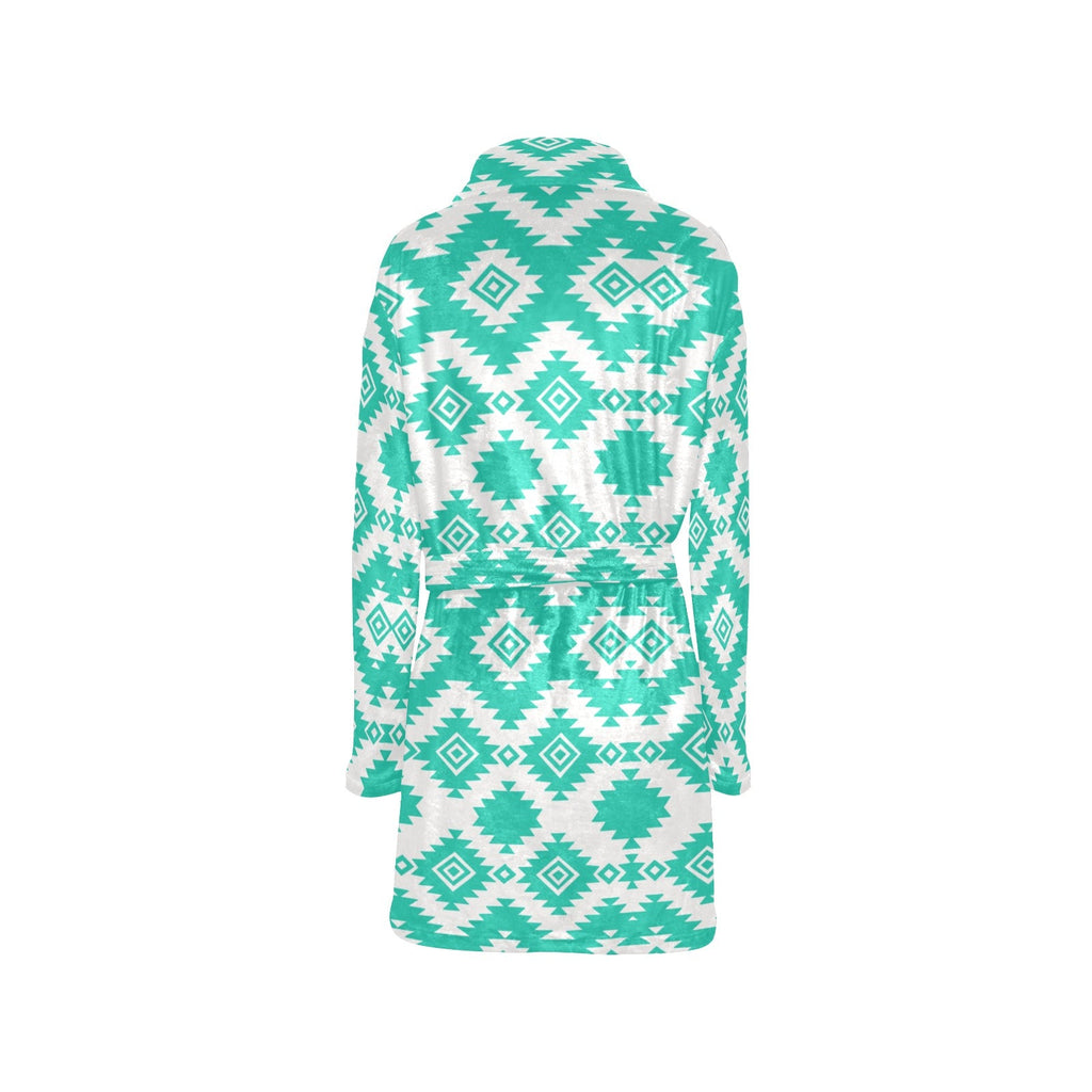 Baha Ranch Turquoise Aztec Women's Western Bath Robe by Baha Ranch Western Wear - product image 4
