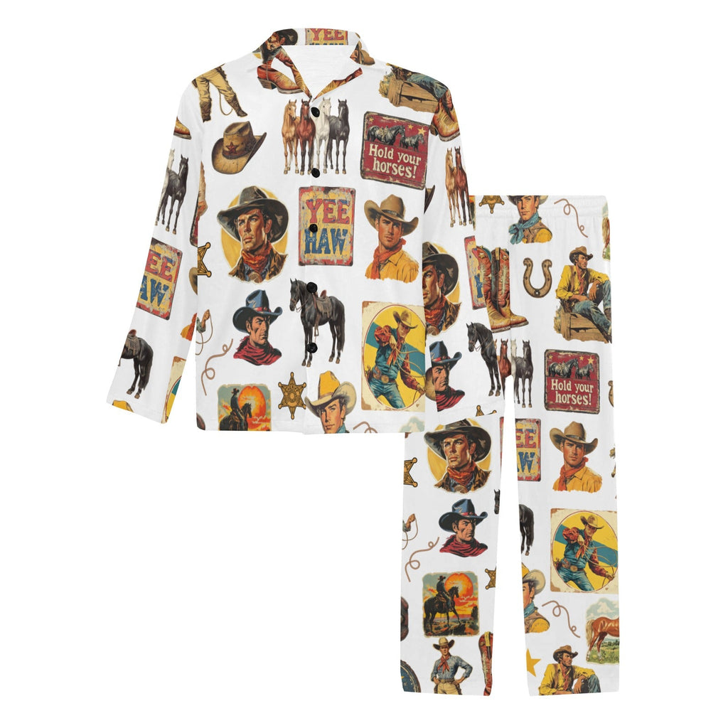 Baha Ranch Vintage Cowboy Collage Western Pajamas by Baha Ranch Western Wear - product image 3