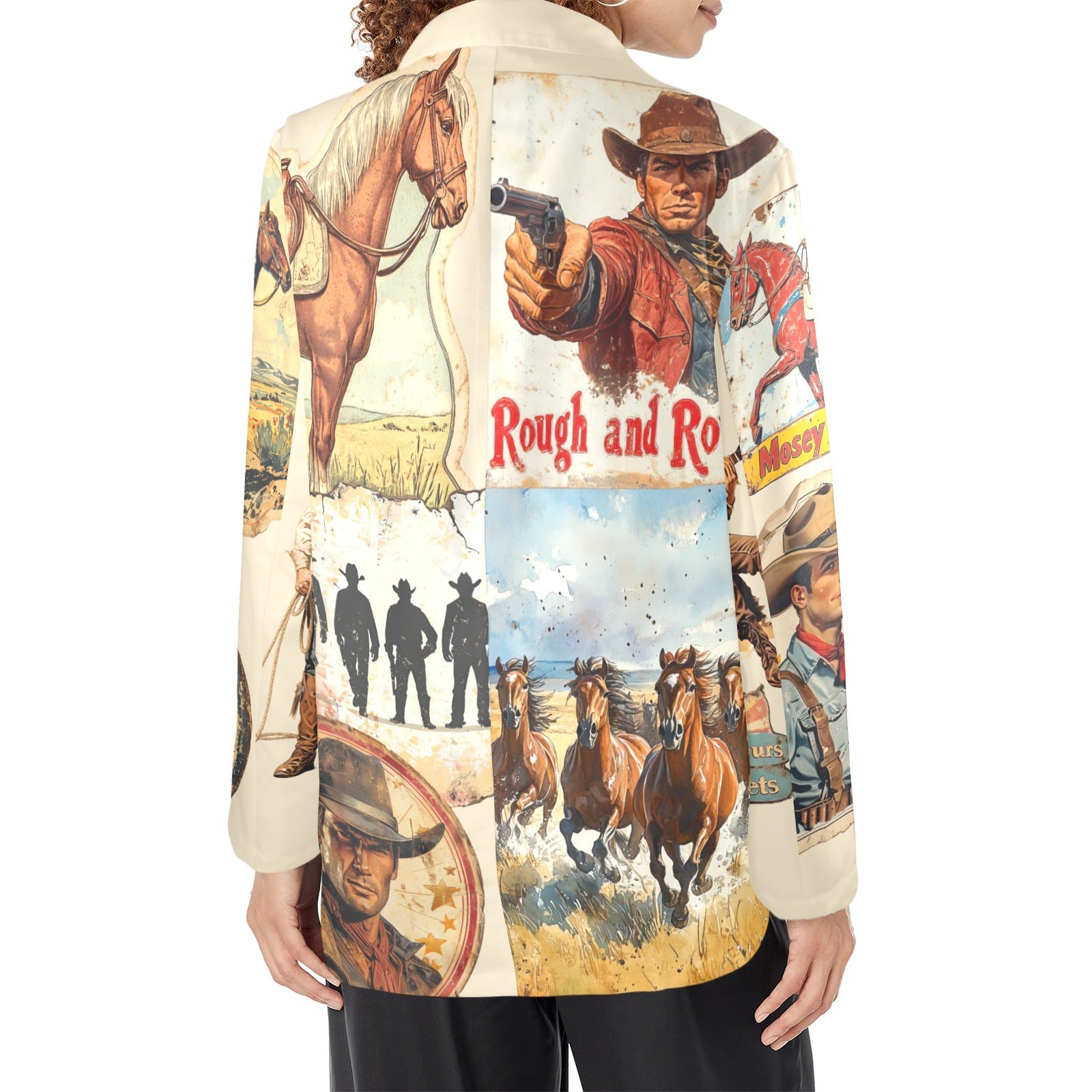 Baha Ranch Old West Cowboy Western Cowgirl Vintage Retro Women's Blazer by Baha Ranch Western Wear - product image 7